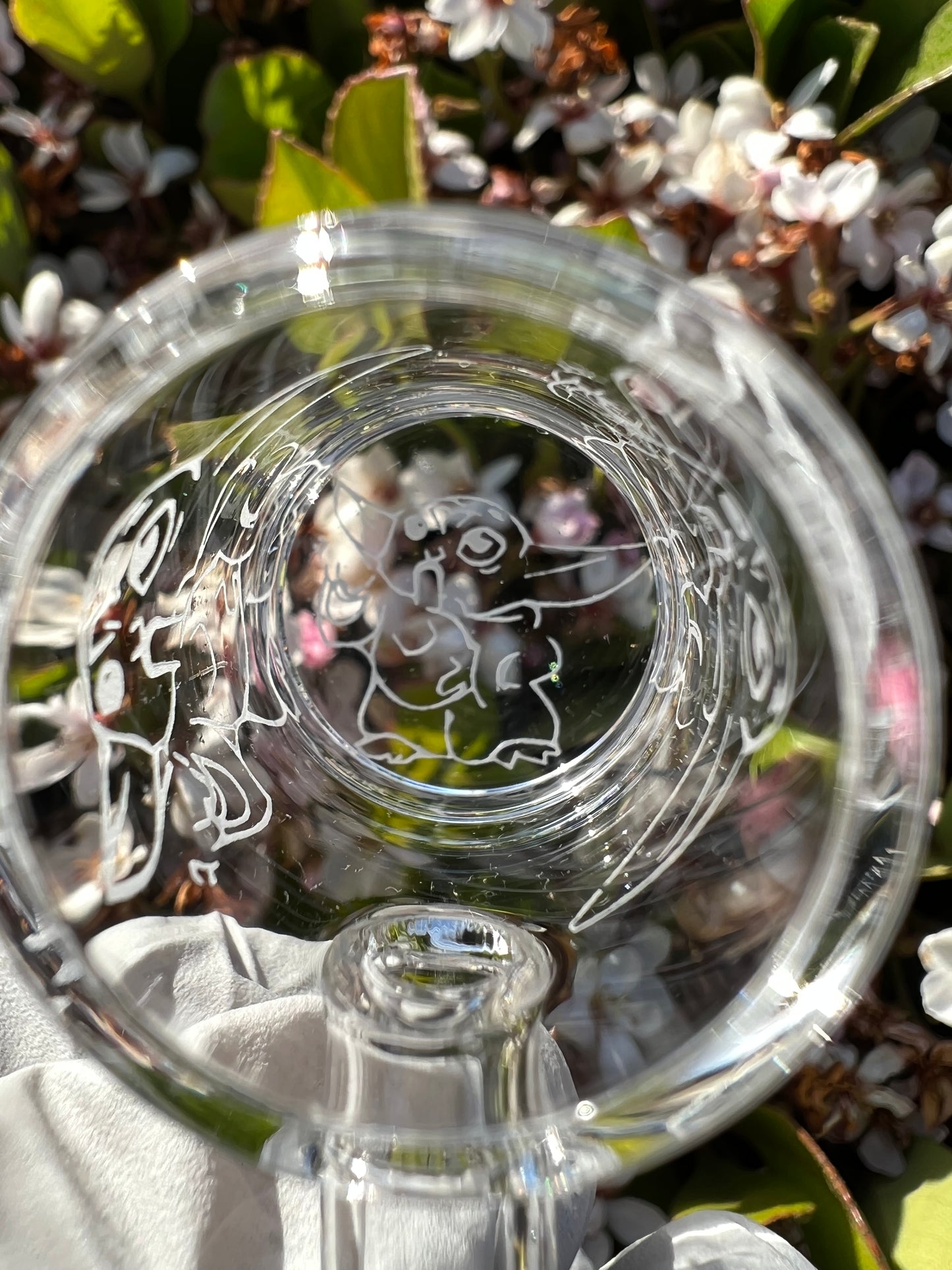Baby Yoda with Bong Etched Banger